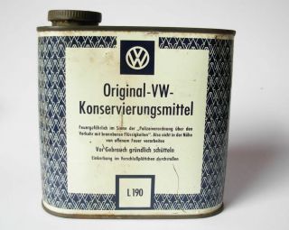 ORIGINAL VW KONSERVIERUNGSMITTEL Beetle, Käfer, T1, Samba, Karman