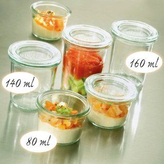 Weck   Mini Sturzglas mit Deckel   160ml Küche & Haushalt