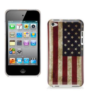 Ipod Touch 4 4G Retro Hülle Tasche USA Case Cover Etui Schale Flagge