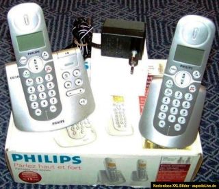 Schnurlostelefon, 2 Mobilteile mit Ladestation für Model CD 245 DUO