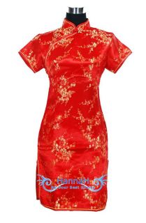 Chinesisch Abendkleid Robe MINI Kleid Qipao CQM001 4