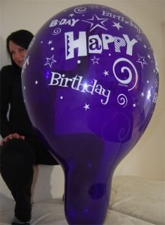 24 Qualatex Luftballons HAPPY BIRTHDAY/GEBURT STAG