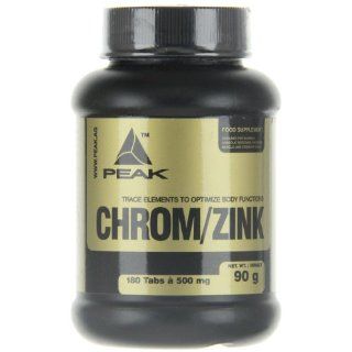 Peak Chrom/Zink, 180 Tabletten (1 x 90g) Lebensmittel