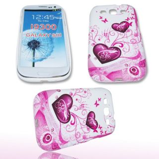 Handy Tasche Silikon Case Etui f. Samsung Galaxy S3 GT i9300 / Herz M1
