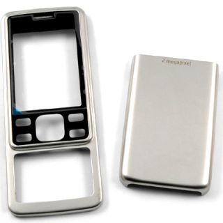 Hochwertiges Cover Schale Silber Nokia 6300 6300i Neu
