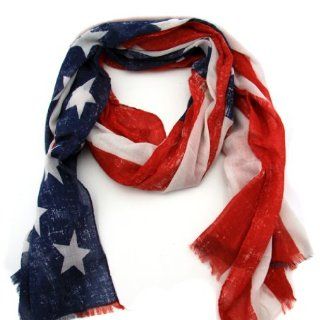 XXL Schal Tuch in USA Flagge Design America Fan Style