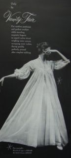 Vintage Nightgown Vanity Fair Gown Lingerie Bride Sheer Chiffon