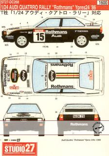 Up for offer is this hard to get Studio 27 ROTHMANS decal set for