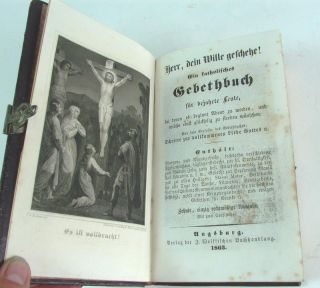 grosses Gebetbuch 1863   Silber Beschläge   sehr schön
