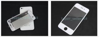 iPhone 4 4G Front Glass Lens & Back Cover Housing White