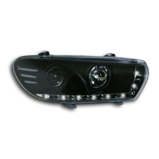 LED Front Scheinwerfer VW Scirocco 3 Tagfahrlicht Design schwarz mit
