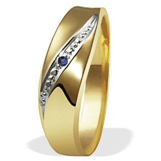 Goldmaid Damen Ring 333 Gelbgold 1 Safir Gr. 60 Pr R797GGS60