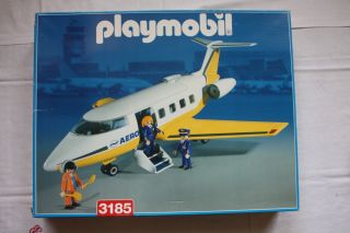 Playmobil 3185 Flugzeug Aero Line inkl. Figuren in OVP mit Anleitung