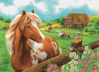RAVENSBURGER*PUZZLE*300 TEILE*GLÜCKLICHES PONY PEPPERMINT*OVP