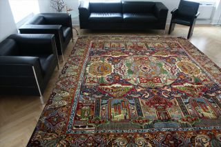 Echter Perser Teppich Bilder Kaschmar 395x303 Handgeknüpft