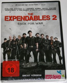 The Expendables 2   Back for War   DVD   NEU & OVP   Uncut Version