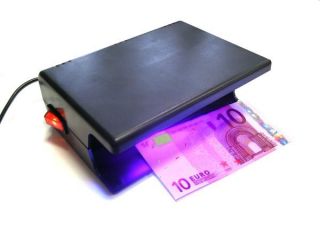 UV Geldscheinprüfer   Falschgelddetektor Tischgerät 4W