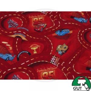 Disney CARS Kinder Spielteppich Auto Teppich Rot 165x100 Straßen