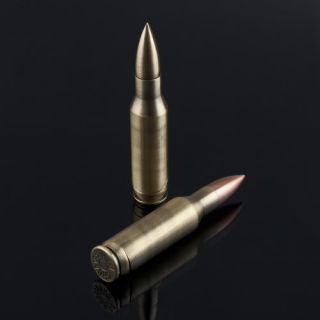 Bullet Shaped Shell Metal Refillable Copper Cigar Jet Flame Cigarette