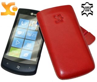 Original SunCase Etui Tasche Case für LG E900 Optimus 7