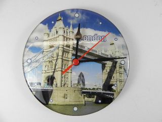 Wanduhr LONDON Tower Bridge,16 cm,Souvenir,NEU
