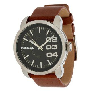 Diesel Herren Armbanduhr XL Franchise 46 Analog Quarz Leder DZ1513