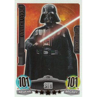 Star Wars Force Attax Movie Cards Einzelkarte 235 Darth Vader Sith