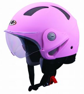 Nikko Motorrad Roller Jet Helm matt pink / rosa Gr. L