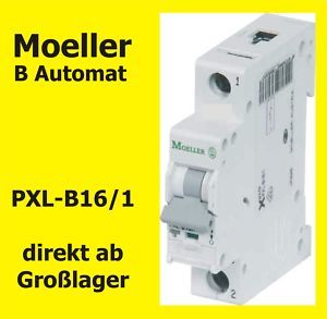 Moeller PXL B16/1 B Automat 1pol LS Schalter Eaton F&G