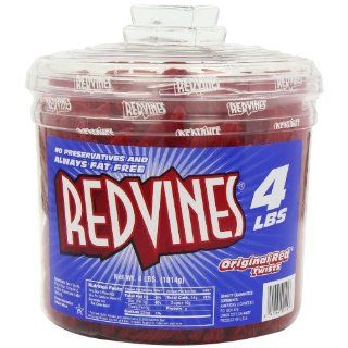 Redvines Candy 240 Fruit Flavour Vines 1.8kg Tub 