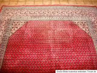 325x225cm Mir Sarough Rot Handgeknüpft Perser Orientteppich Teppiche