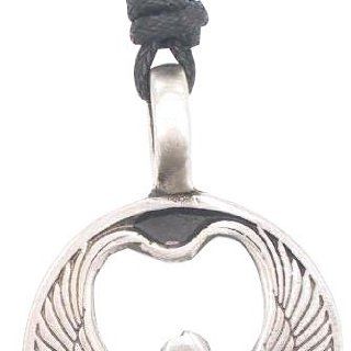 Ägyptische Geflügelte Göttin Amulett Metall Anhänger Halskette
