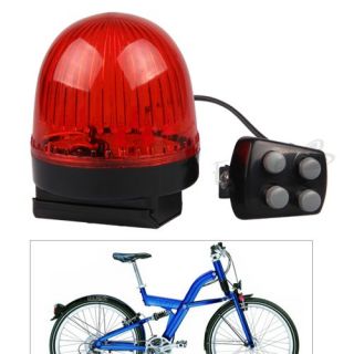 Töne Fahrradklingel Fahrrad Sirene LED Blinklicht Rot