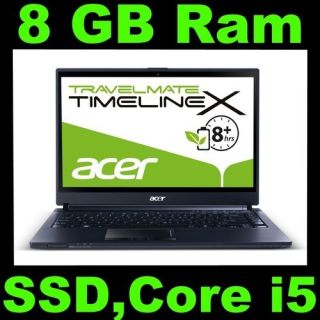 Acer TimelineX 8481T 14 i5 2467M Win7 8GB Ram Ultrabook 320GB SSD