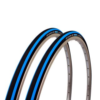 2x Schwalbe Lugano Rennrad Reifen 23 622 700 23C blau Kevlar Draht