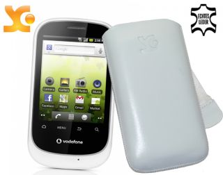 Vodafone 858 Smart   Etui Tasche Handytasche in WEISS