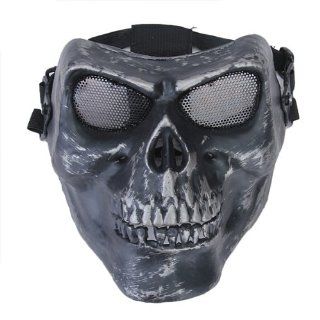 Airsoft Skelett Schädel voll Gesicht Beschützer Mask  schwarz und