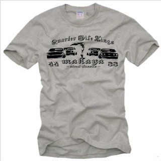 Vintage Herren T Shirt in grau Mustang QUARTER MILE RACE Größe S XXL