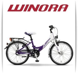 Winora Bandita ER 3 Gang MTB Kinder Fahrrad Jugendrad lila weiß