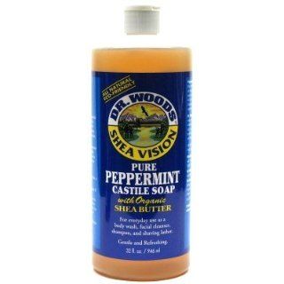 Dr. Woods Shea Vision Pure Peppermint Castile Soap with Organic Shea