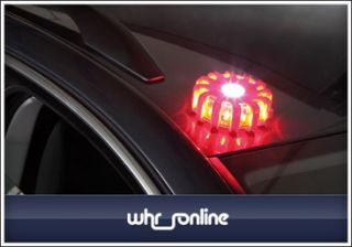 Kunzer Notfall LED Warnblinkleuchte Warnleuchte Blinklicht rot mit