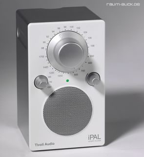 Tivoli Audio Radio iPAL für iPod/iPhone MP3 weiß/silber i PAL Akku