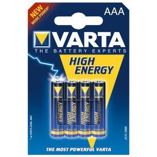 Varta HighEnergy Alkali Batterie Micro AAA 4er Pack 