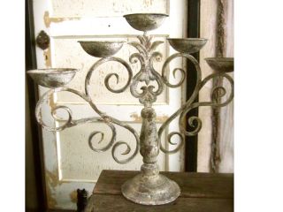 Kerzenleuchter, Kerzenständer Aged Iron,shabby Ambiente