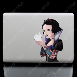 Goth Princess Snow White Sticker Vinyl Decal for Apple Macbook Pro Air