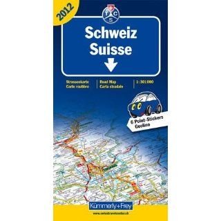 Straßenkarte Schweiz TCS 1301 000, Ausgabe 2012