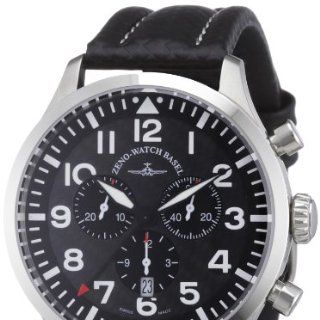 Zeno Watch Basel Herren Armbanduhr XL Quarz Analog Leder 6569 5030Q s1