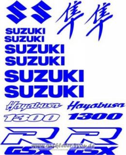 Aufkleber Set Suzuki Hayabusa