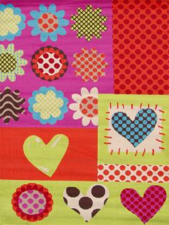 benuta Kinderteppich First Love Herzen/Blumen bunt/multicolor NEU&OVP