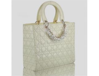 Damen Schultertasche Messenger Tasche Shopper Handtasche mit Pearl 5